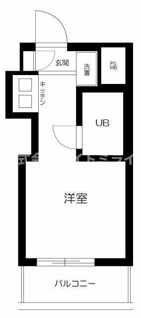 トップ本郷(ワンルーム/4階)の間取り写真