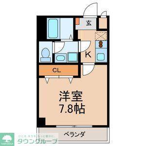 KITTO2(1K/6階)の間取り写真