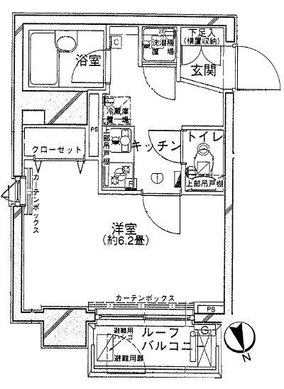 パレステュディオ浜松町(1K/9階)の間取り写真