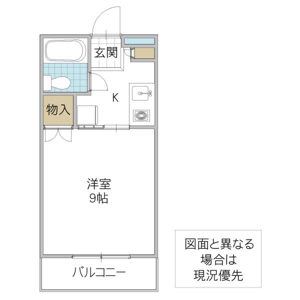 CASA DE VIDA(1K/2階)の間取り写真
