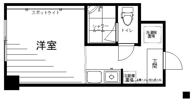 サンハイム田町(ワンルーム/5階)の間取り写真