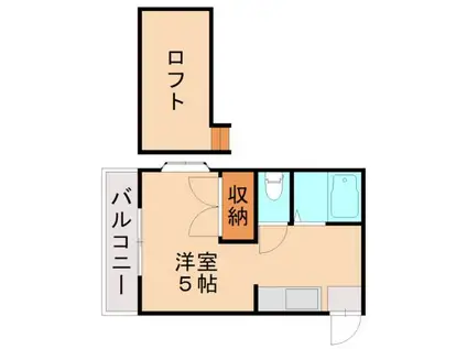 シティベール南八千代(ワンルーム/1階)の間取り写真