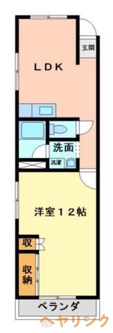 メゾン一社(1LDK/1階)の間取り写真
