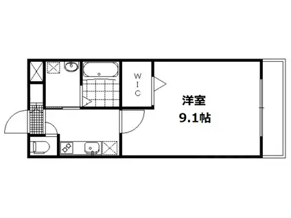 A-MON醍醐(1K/4階)の間取り写真