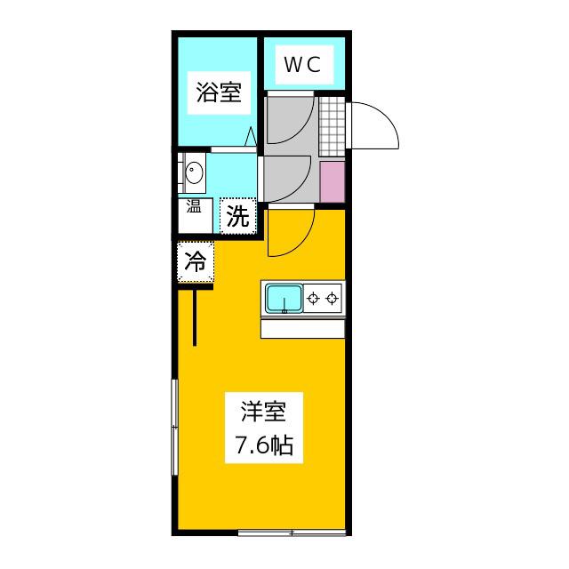 アリエル関町北(ワンルーム/3階)の間取り写真