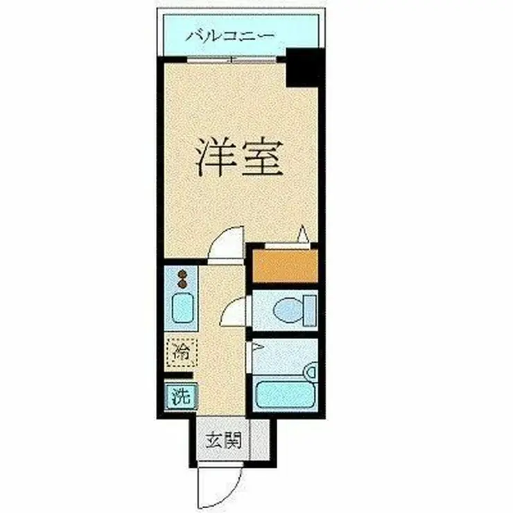 スカイコート銀座東第2 7階階 間取り