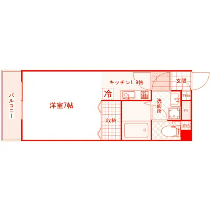 シーザリオみらい 3階階 間取り