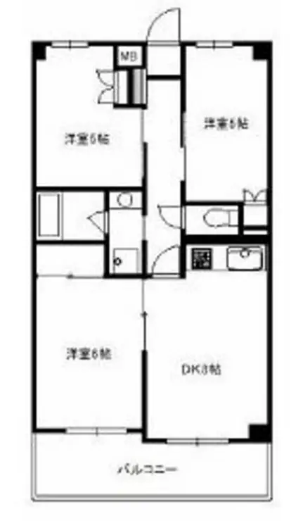 荏田五番館 5階階 間取り