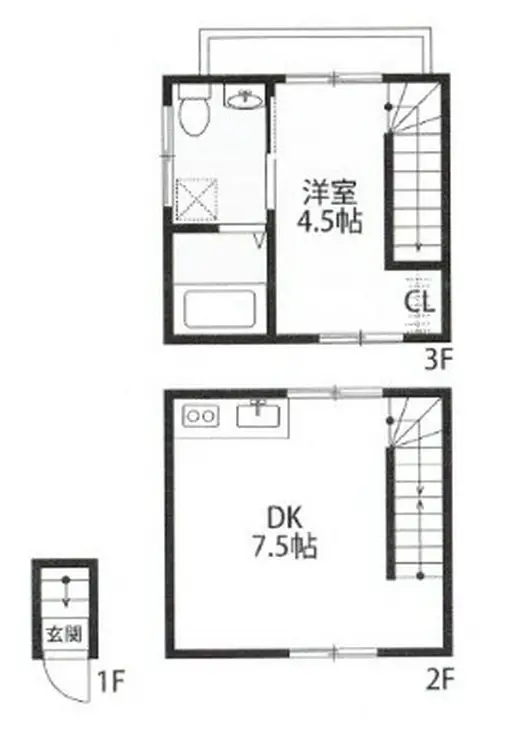ブライトハウス東池袋 2階階 間取り