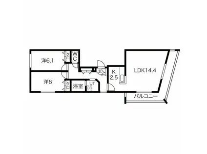 SERAM神宮前(2LDK/4階)の間取り写真