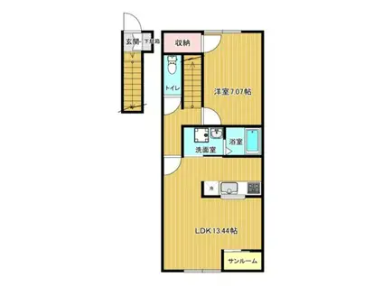  ネクストステージ(1LDK/2階)の間取り写真