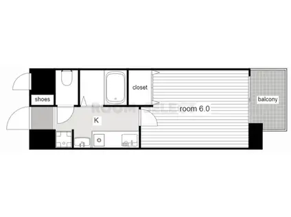 プレサンス名古屋駅前(1K/2階)の間取り写真