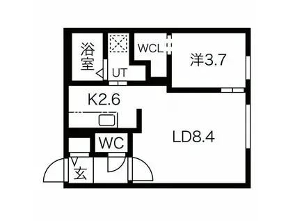 MAISON DE EST(1LDK/3階)の間取り写真