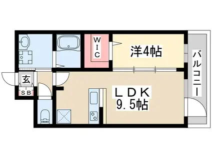 エスレジデンス東三国アマンテ(1LDK/9階)の間取り写真