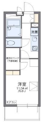 レオパレスWING西淀(1K/2階)の間取り写真