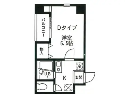 プレミール浅草(1K/2階)の間取り写真