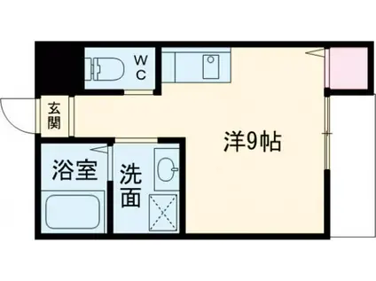 GRADITO 富雄駅前(ワンルーム/3階)の間取り写真