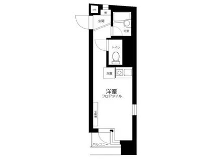 パレドール渋谷(ワンルーム/2階)の間取り写真