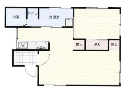 ファーマランド F2(1LDK/3階)の間取り写真
