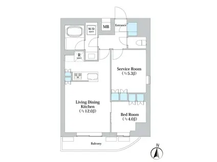 NSパークレジデンス森下 旧リビオメゾン森下(1SLDK/8階)の間取り写真