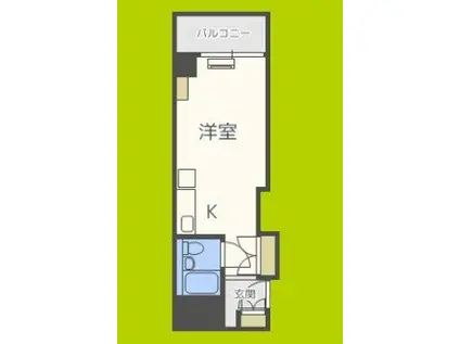 カルムイン西長堀(ワンルーム/7階)の間取り写真