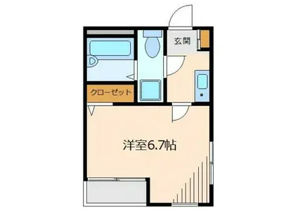 CASA FELIZ(1K/1階)の間取り写真