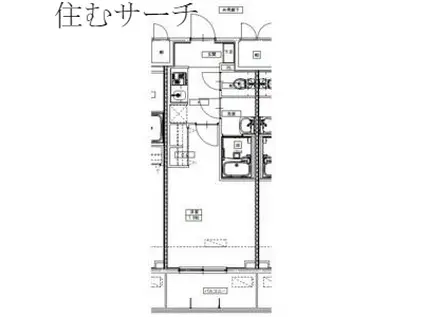 S-RESIDENCE四日市駅前COULEUR(1K/11階)の間取り写真