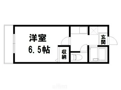 ブロッサム大徳寺(1K/3階)の間取り写真