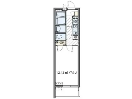 クレイノMARUCHANCHI(1K/3階)の間取り写真