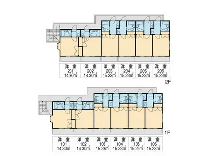 高座渋谷第12(ワンルーム/1階)の間取り写真