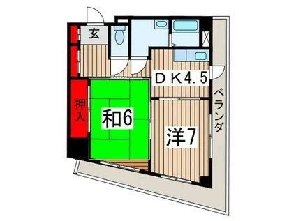 メゾン協和(2DK/3階)の間取り写真