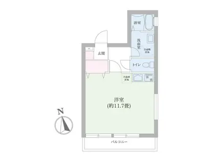 シャルム池袋(ワンルーム/3階)の間取り写真