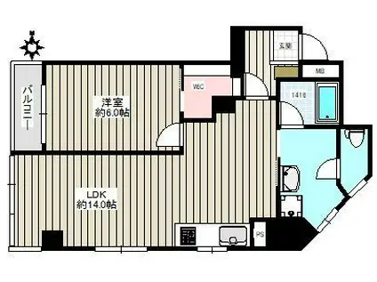 ライオンズマンション本駒込・壇(2LDK/10階)の間取り写真