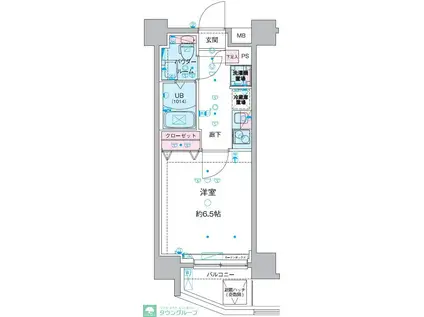 GENOVIA西川口IV(1K/4階)の間取り写真