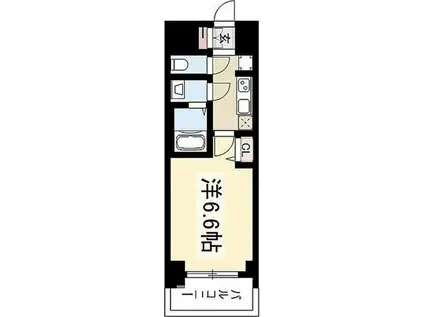 プレサンス名駅南エディフィス(1K/15階)の間取り写真