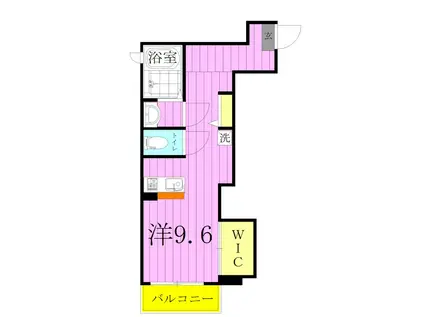 CECIL (1K/2階)の間取り写真