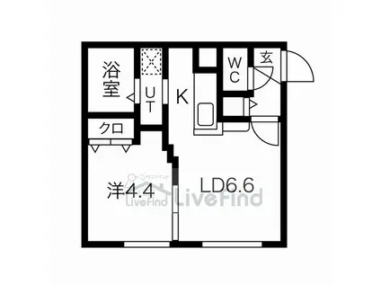 EXCEL平岸A(1LDK/5階)の間取り写真