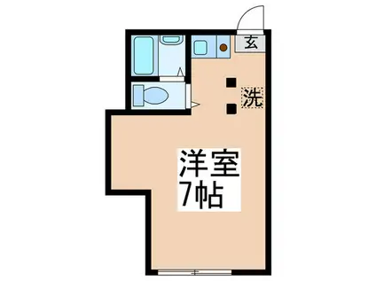 コーポ芙蓉(ワンルーム/2階)の間取り写真