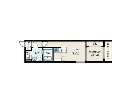 DELICA本笠寺(1LDK/3階)の間取り写真