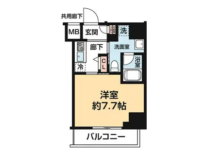 ARCOBALENO HORIKIRISHOBUEN(1K/8階)の間取り写真