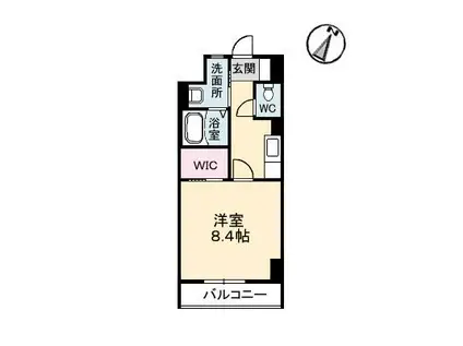 メゾン呉駅前(1K/4階)の間取り写真