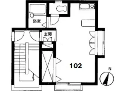 日宝ライフ放出西(2LDK/3階)の間取り写真