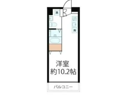 ドミール池上(ワンルーム/4階)の間取り写真