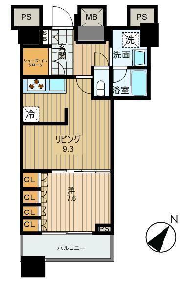 THE TOKYO TOWERS MIDTOWER(1LDK/7階)の間取り写真