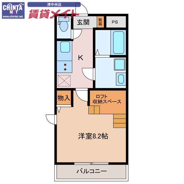 RENACE KURIMA(1K/1階)の間取り写真