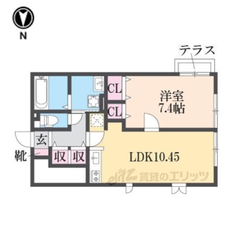 AFFINITY HOMES(1LDK/1階)の間取り写真