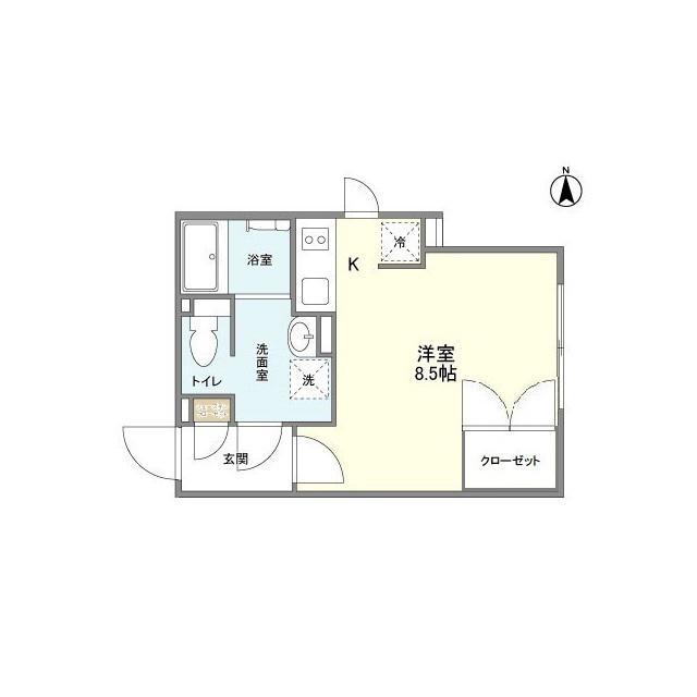 LAPIS PARK 四谷三丁目(ワンルーム/2階)の間取り写真