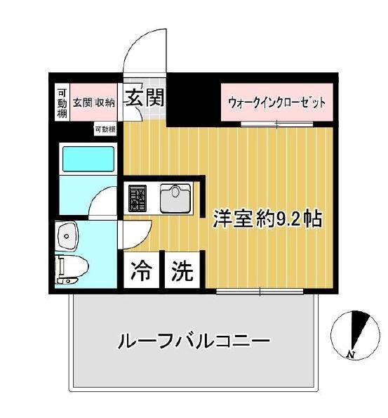 SHOKEN RESIDENCE川崎生田(1K/4階)の間取り写真
