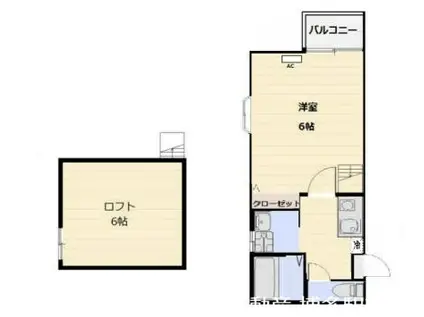 イル・グラッツィア薬院(1K/2階)の間取り写真