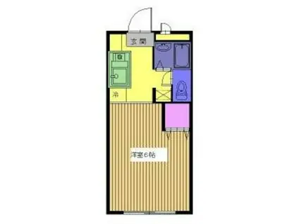 リバーサイドホーム(ワンルーム/1階)の間取り写真